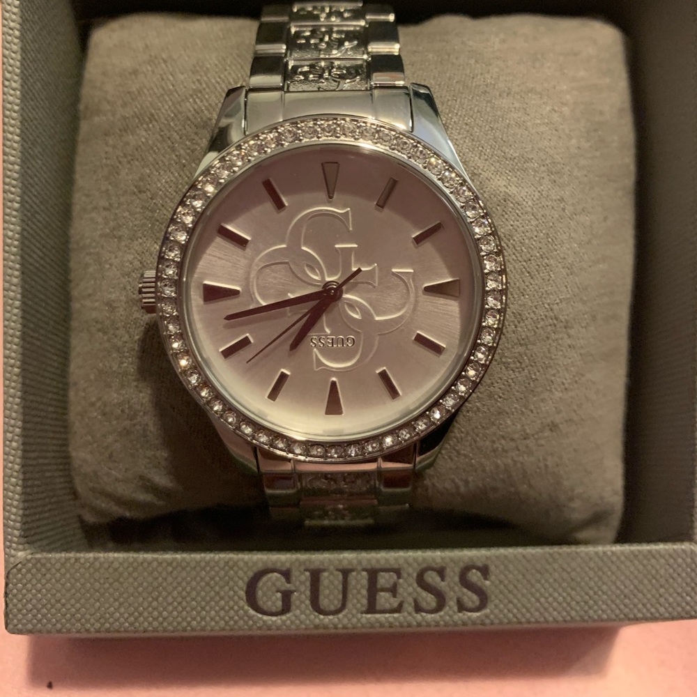 Silver toned Guess Watch